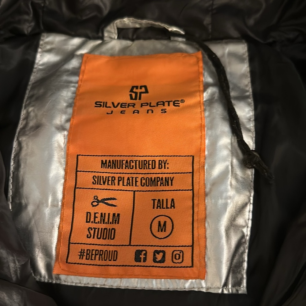 Silver Puffer Jacket. - image 3
